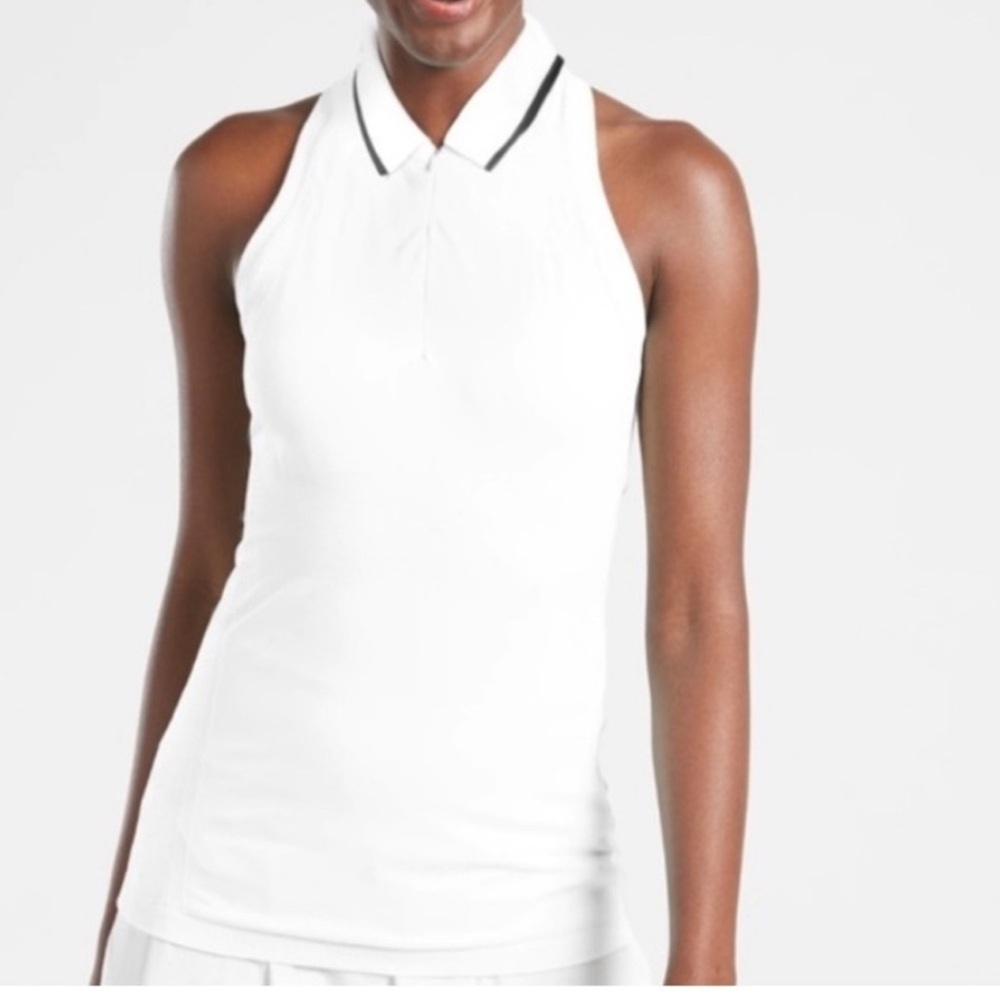 Athleta momentum White Sleeveless Top xxs